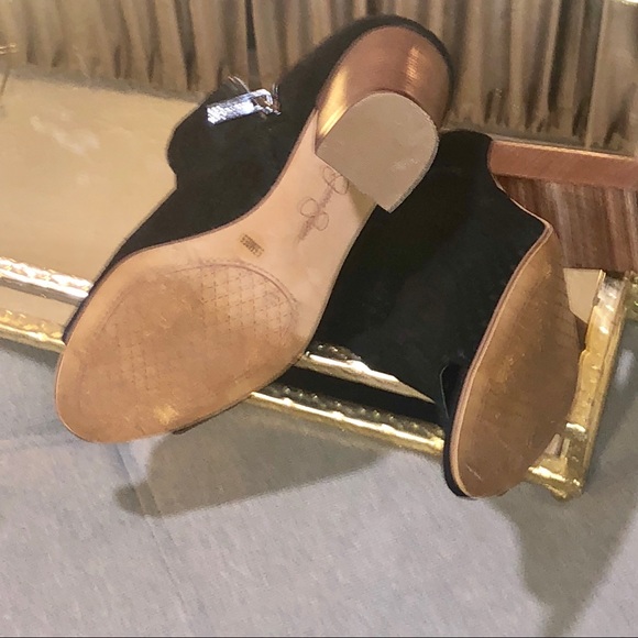 Jessica Simpson slouchy Peep toe booties 5 1/2 - Picture 4 of 6